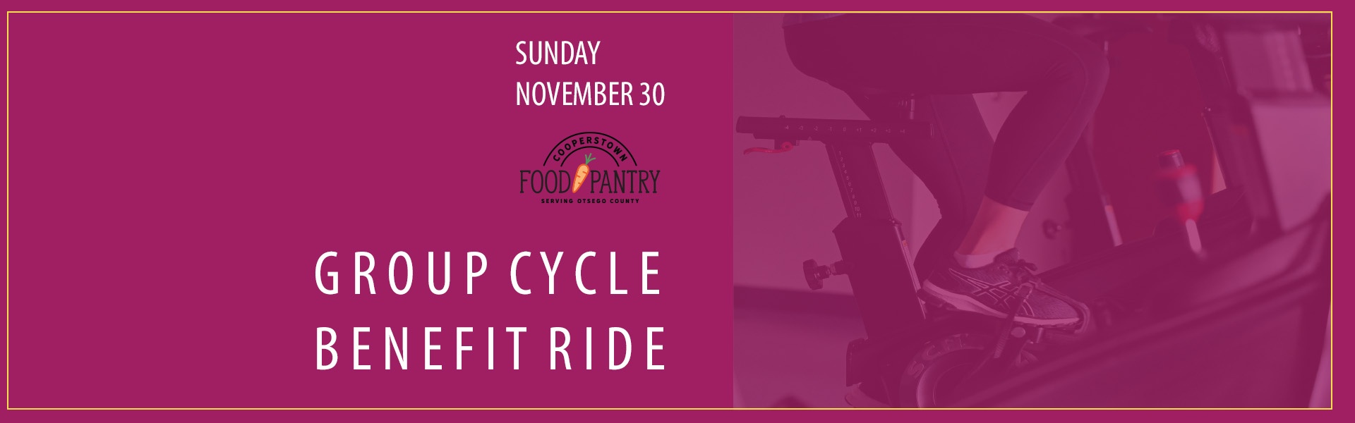 Group Cycle • 75 Minute Benefit Ride