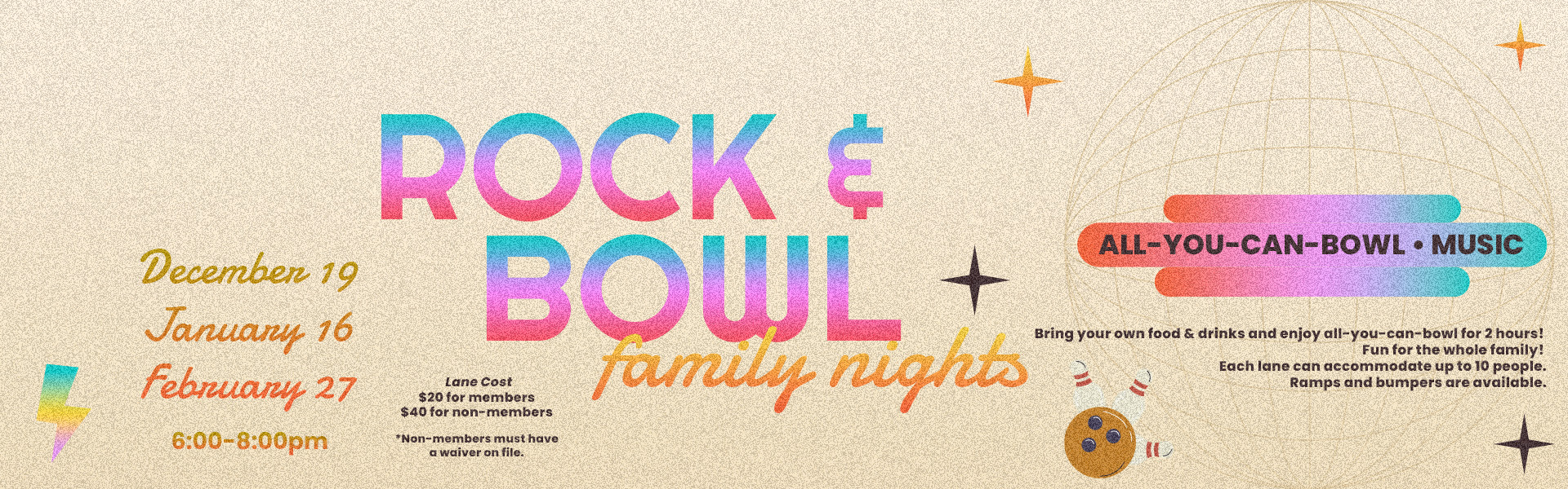Rock & Bowl Family Nights