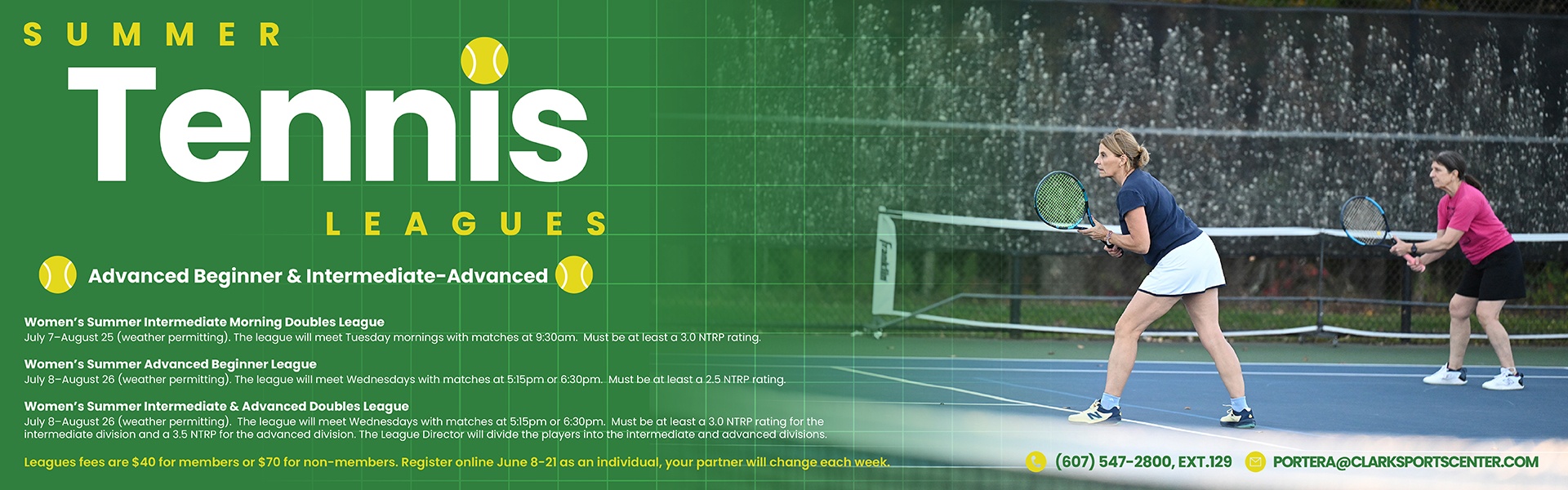 Women's Summer Tennis Leagues