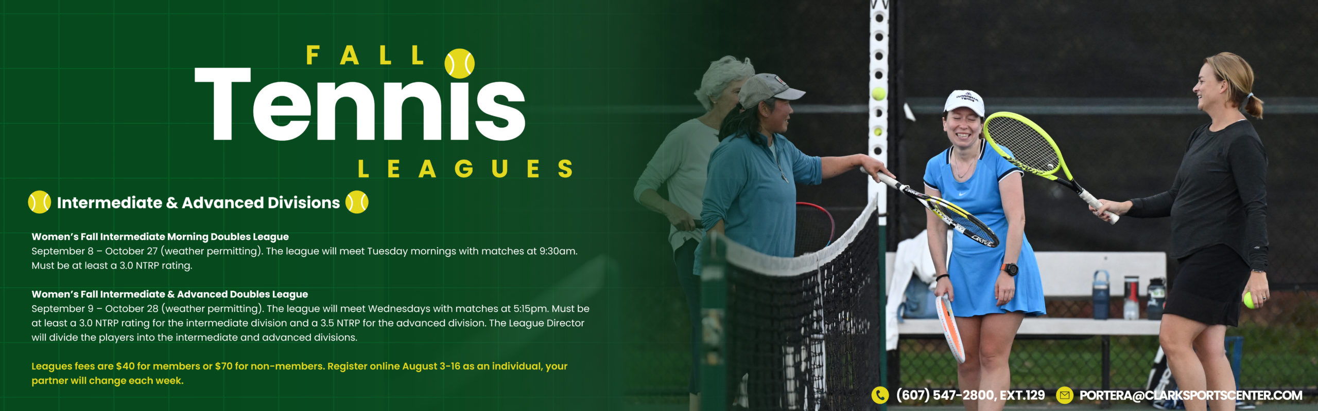 Women's Fall Tennis Leagues