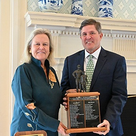 Matthew Schuermann at the 2026 Fetterman Award ceremony